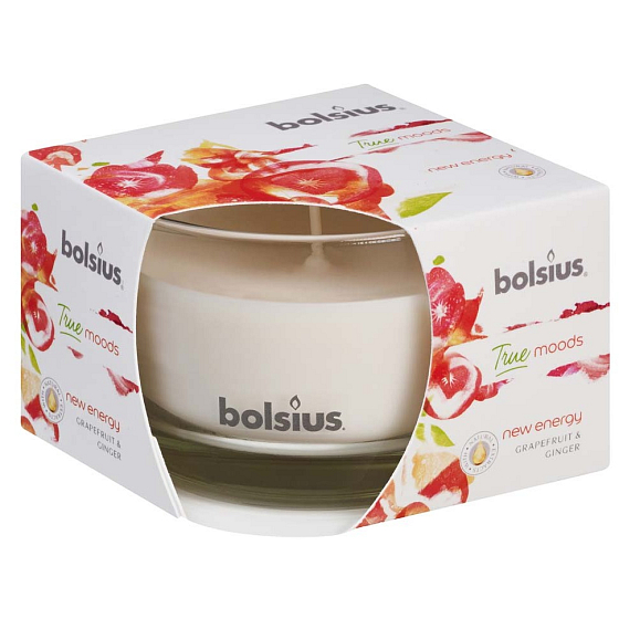 Bolsius True Scents New Energy - New energy scented candle in 90 x 63 mm glass