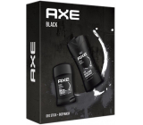 Ax Black 3 in 1 shower gel 250 ml + deodorant stick 50 ml, cosmetic set for men