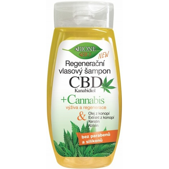 Bione Cosmetics CBD Cannabidiol regenerating shampoo for all hair types 260 ml