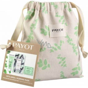 Payot Kit Maskné Morning Teens Dream Masque Purifying Cleansing Mask against imperfections 19 ml + Pate Grise Jour daily mattifying non-greasy purifying gel 30 ml + Pate Grise Papiers Matifiants mattifying papers 50 pieces + pouch, cosmetic set 2022