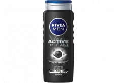 Nivea Men Active Clean shower gel for body, face and hair 500 ml