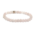 Rose facet bracelet elastic natural stone, ball 6 mm / 16 - 17 cm, love stone
