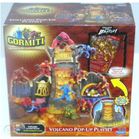 Gormiti Volcano Pop-Up Volcano with figure 1 piece, recommended age 3+