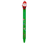 Colorino Rubberized pen Christmas Santa dark green blue refill 0,5 mm