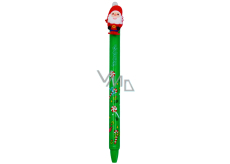 Colorino Rubberized pen Christmas Santa dark green blue refill 0,5 mm
