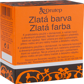 Drutep color for household use on metal and wood in powder, gold, 5 g Drutep color for household use on metal and wood in powder, gold, 5 g