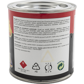 Bisil Thermo heat-resistant paint 700 °C, silver, 350 g
