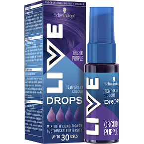 Schwarzkopf Live Drops Purple Orchid Hair Coloring Drops, 30 ml Schwarzkopf Live Drops Purple Orchid Hair Coloring Drops, 30 ml