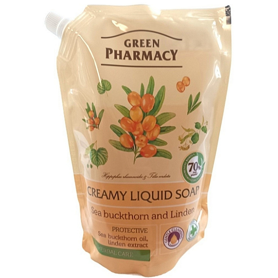 Green Pharmacy Sea Buckthorn and Lime Liquid Soap Refill 460 ml
