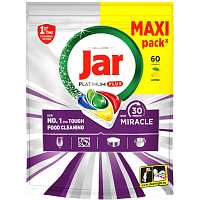 Jar Platinum Plus Dishwasher Tablets 30 Minute Miracle, 60 pcs