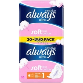 Always Ultra Sensitive Normal Plus intimate pads 2 x 10 pieces