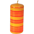 Lima Candle yellow-orange stripes cylinder 180 mm 1 piece