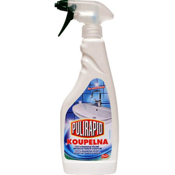 Pulirapid Bathroom cleans and sanitizes all washable surfaces in the bathroom 500 ml spray
