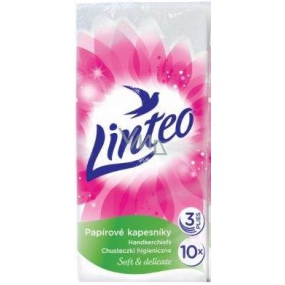 Платки носовые linteo однораз синий тюльпан 10шт (8594008879161)