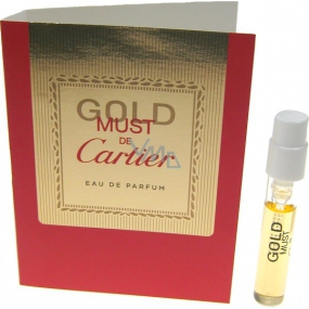 Cartier Must De Cartier Gold perfumed water for women 1.5 ml with spray, vial