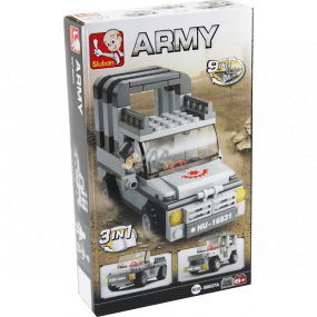 EP Line Sluban Army 3in1 Jeep, 110 pieces, recommended age 6+