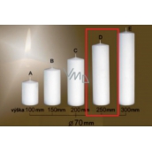 Lima Gastro smooth white pillar candle 70 x 250 mm 1 piece