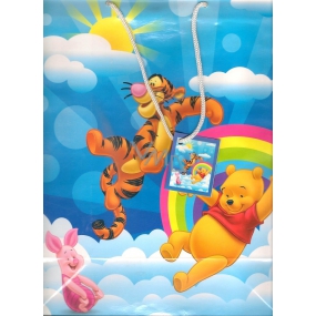 Ditipo Gift paper bag 32.5 x 13.5 x 26 cm Disney Winnie the Pooh clouds
