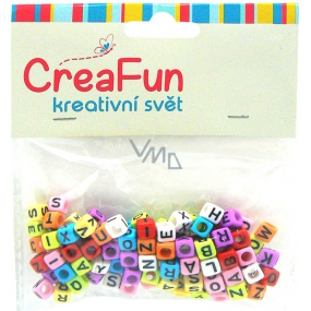 CreaFun Beads Alphabet 6 x 6 mm 100 pieces