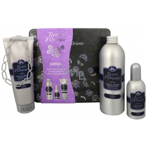 Tesori d Oriente Mirra perfumed water 100 ml + shower gel 250 ml + bath foam 500 ml, for women gift set