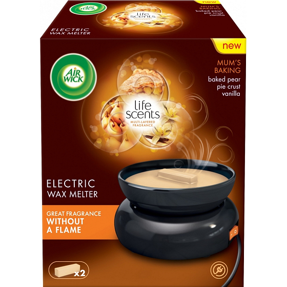Air Wick Wax Melts Life Scents Fragrance Mummy Cakes Electric Wax Heater and Wax Filling 22 g