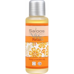 Saloos Relax body and massage oil induces a pleasant mood, relaxation, sleep 50 ml