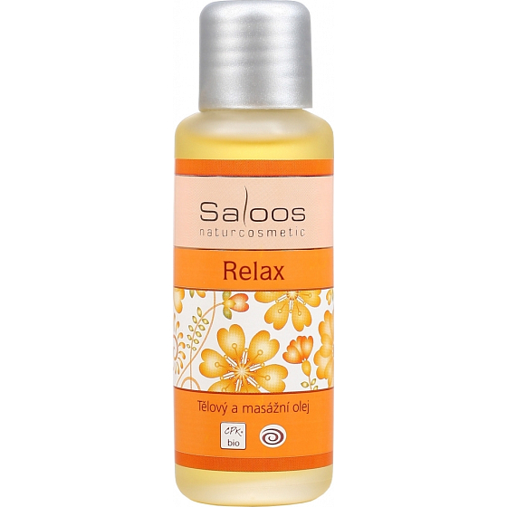 Saloos Relax body and massage oil induces a pleasant mood, relaxation, sleep 50 ml