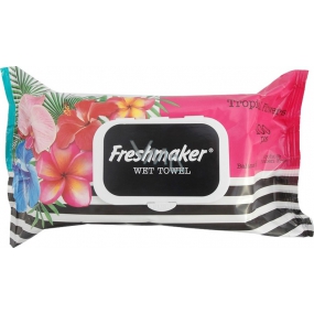 Freshmaker Tropical Flowers wet cosmetic wipes 100 pieces
