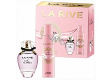 La Rive in Flames perfumed water for women + deodorant spray 150 ml. gift set