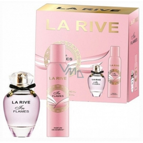 La Rive in Flames perfumed water for women 90 ml + deodorant spray 150 ml, gift set