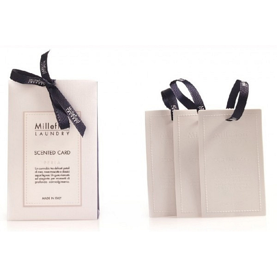 Millefiori Milano Laundry Pearl - Pearl fragrance card 3 pieces