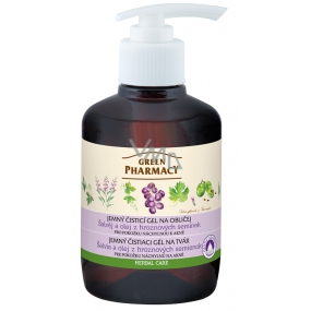 Green Pharmacy Sage and Grape Seed Oil gentle cleansing gel for the face for skin prone to acne 270 ml