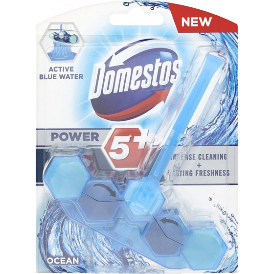 Domestos Power 5+ Blue Water Ocean Toilet Block 53 g