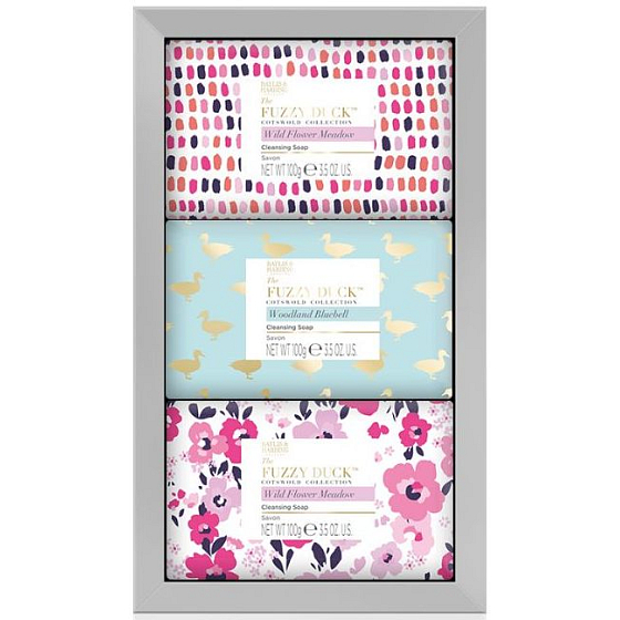 Baylis & Harding Forest Bell and Flower Meadow toilet soap 3 x 100 g, cosmetic set