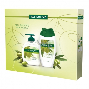 Palmolive Naturals Olive & Milk liquid soap 300 ml + shower gel 250 ml, cosmetic set