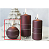 Lima Sparkling candle crimson ball 80 mm 1 piece