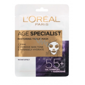 Loreal Paris Age Specialist 55+ Refreshing Textile Mask 30g