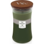 WoodWick Trilogy Mountain Trail 609.5 g large scented candle with wooden wick and lid