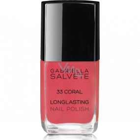 Gabriella Salvete Longlasting Enamel long-lasting nail polish with high gloss 33 Coral 11 ml