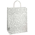 Ditipo Gift paper bag 27 x 12 x 37 cm ECO gray flower print