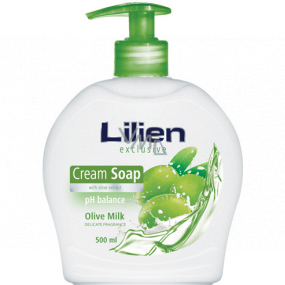 Lilien Exclusive Olive Milk creamy liquid soap dispenser 500 ml