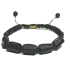 Tourmaline / Skoryl bracelet natural stone made of rounded stones, hand knitted, adjustable size, guardian of good mood