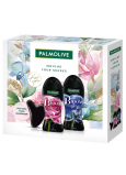 Palmolive Sparkling Bloom Midnight Rose & Iced Peony shower gel 250 ml + Enchanted Orchid & Warm Vanilla shower gel 250 ml + Gua sha facial massage tool, cosmetic set for women