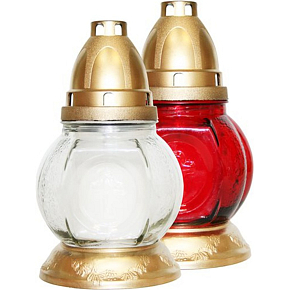 HABAčeK small cemetery candle in glass, 1 pc