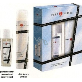 Pret a Porter Original perfumed deodorant glass for women 75 ml + deodorant spray 200 ml, cosmetic set
