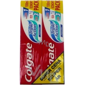 Colgate Triple Action toothpaste 2 x 100 ml, duopack