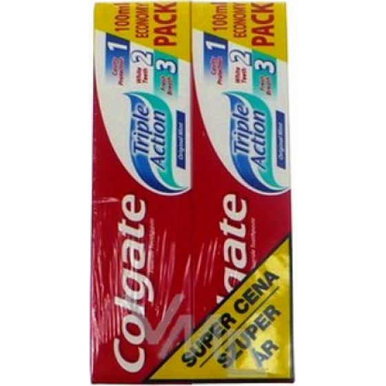 Colgate Triple Action toothpaste 2 x 100 ml, duopack