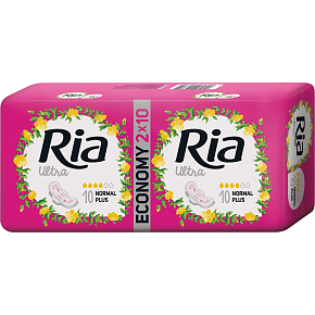 Ria Ultra Normal Plus sanitary napkins 2 x 10 pieces