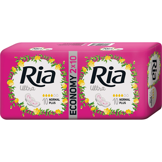 Ria Ultra Normal Plus sanitary napkins 2 x 10 pieces