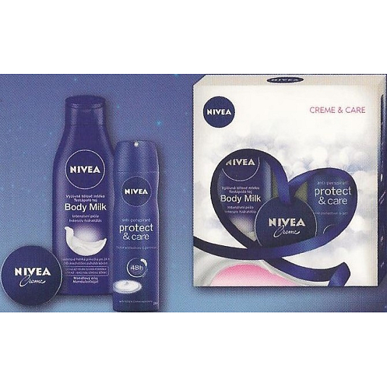 Nivea Body Milk body lotion 250 ml + antiperspirant spray 150 ml + cream 30 ml, cosmetic set